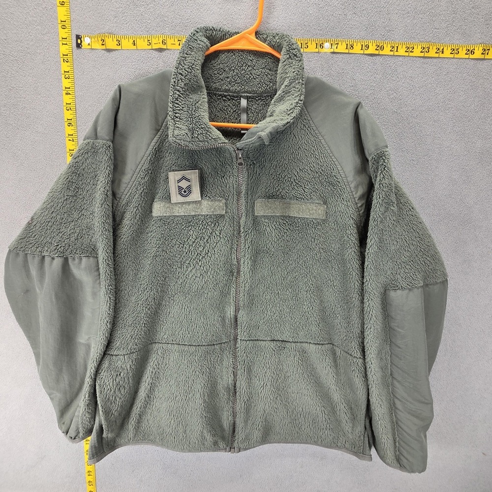 Peckham Jacket Mens Large Green Military Fleece US Army Polartec Made in USA